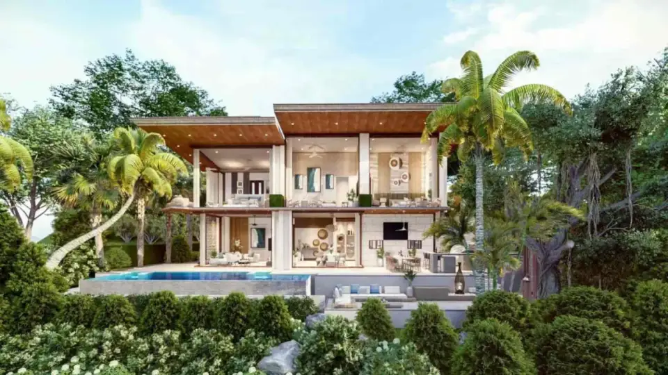 Вилла с 4 спальнями и частным бассейном в Narana Villa Phuket, Пхукет