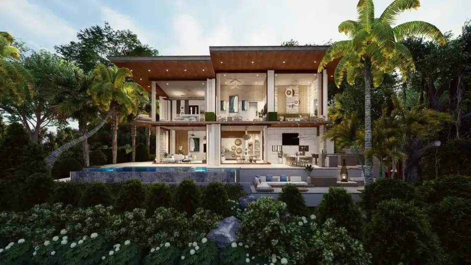 Вилла с 4 спальнями и частным бассейном в Narana Villa Phuket, Пхукет