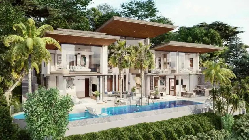 Вилла с 4 спальнями и частным бассейном в Narana Villa Phuket, Пхукет