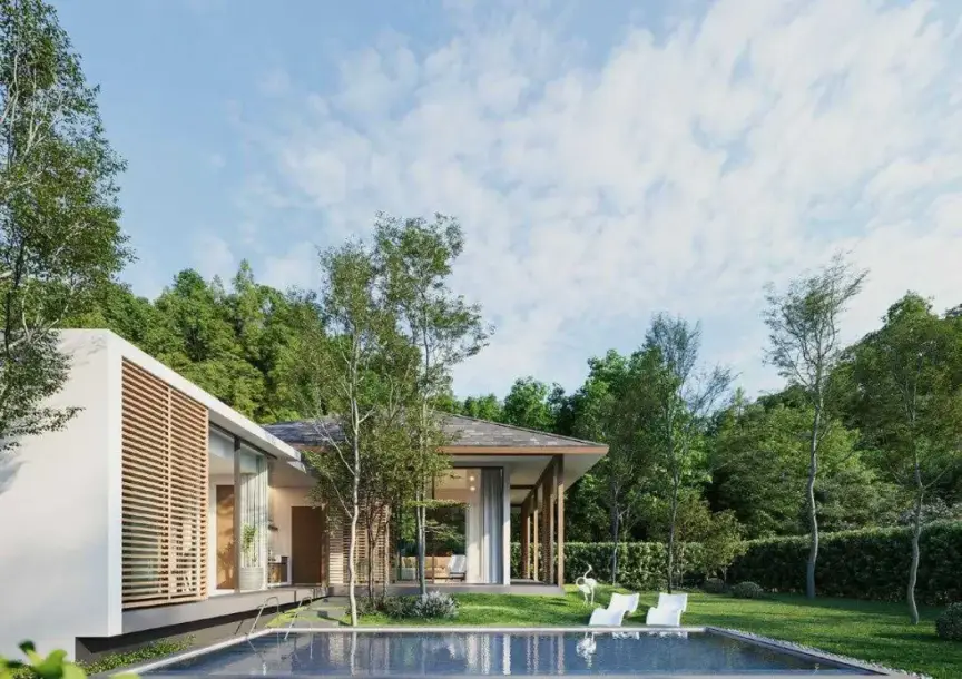 Вилла с 3 спальнями и частным бассейном в Villa Cerulean, Най Янг