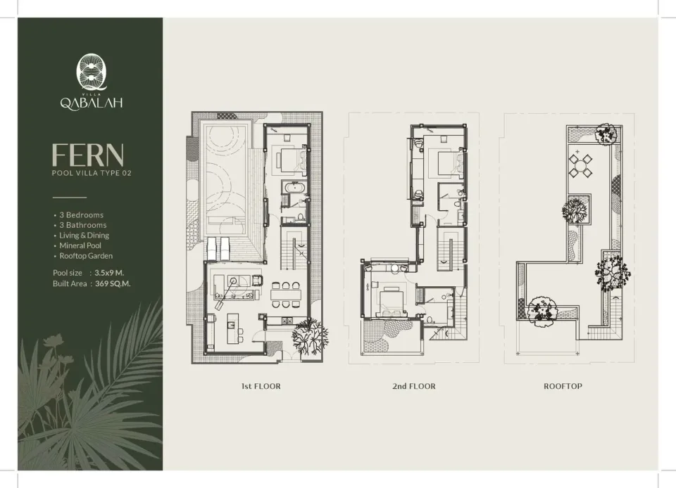 Вилла с 3 спальнями и частным бассейном в Villa Qabalah, Пхукет