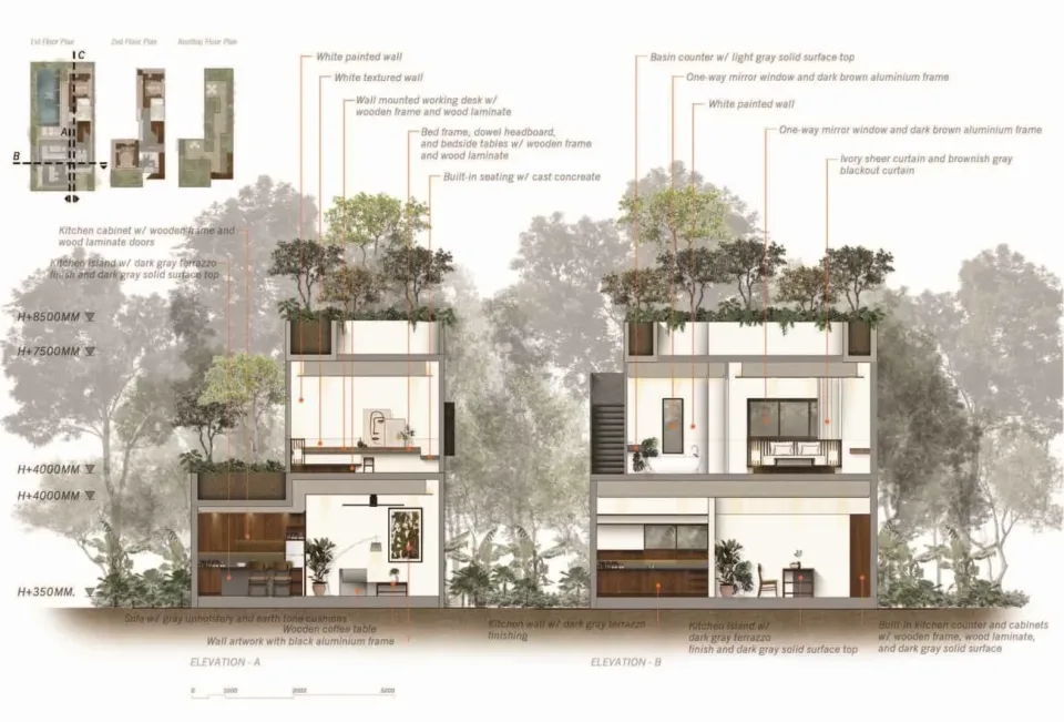 Вилла с 3 спальнями и частным бассейном в Villa Qabalah, Пхукет