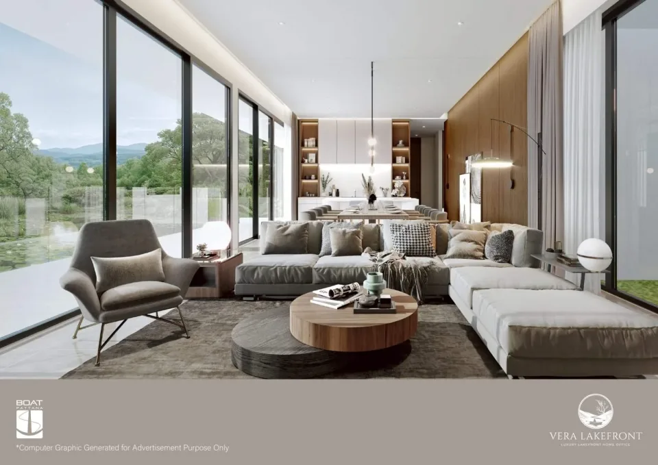 3-Bedroom Villa with Private Garden at Vera Lakefront, Samkong