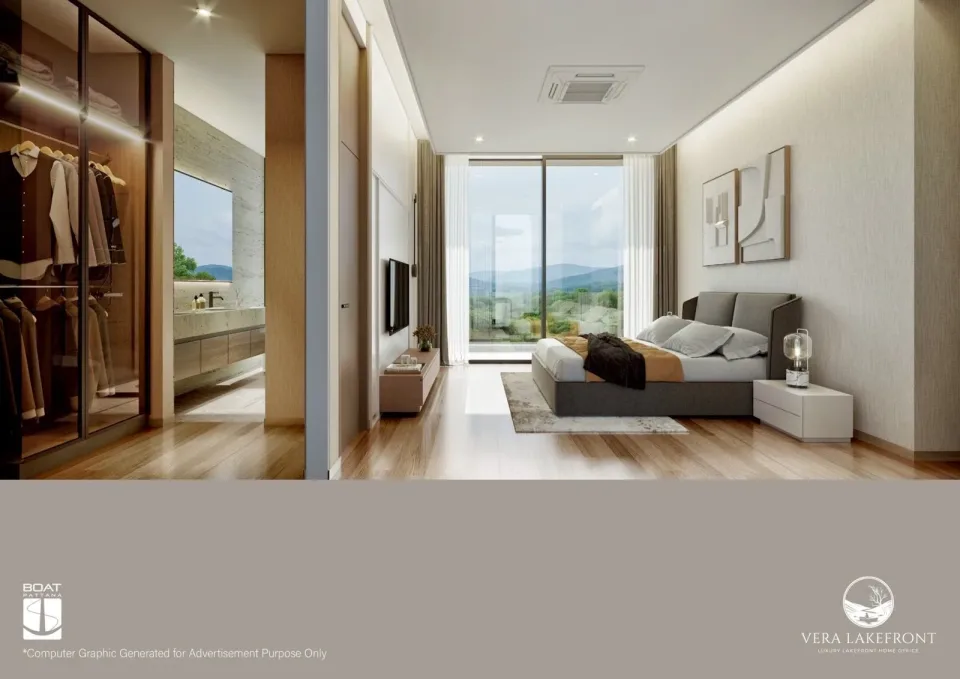 3-Bedroom Villa with Private Garden at Vera Lakefront, Samkong