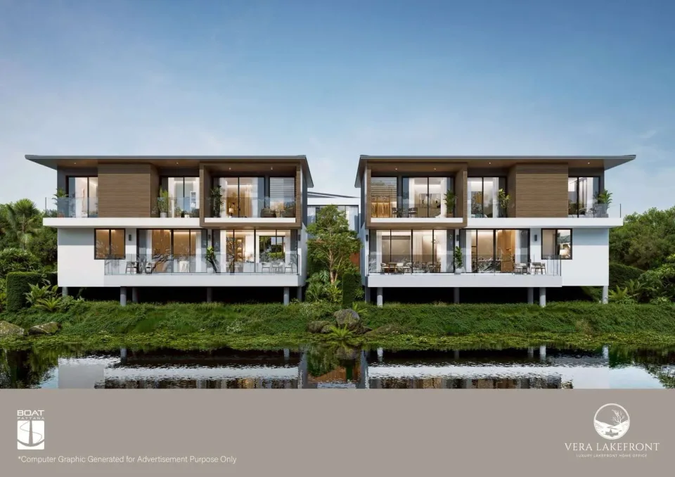 3-Bedroom Villa with Private Garden at Vera Lakefront, Samkong