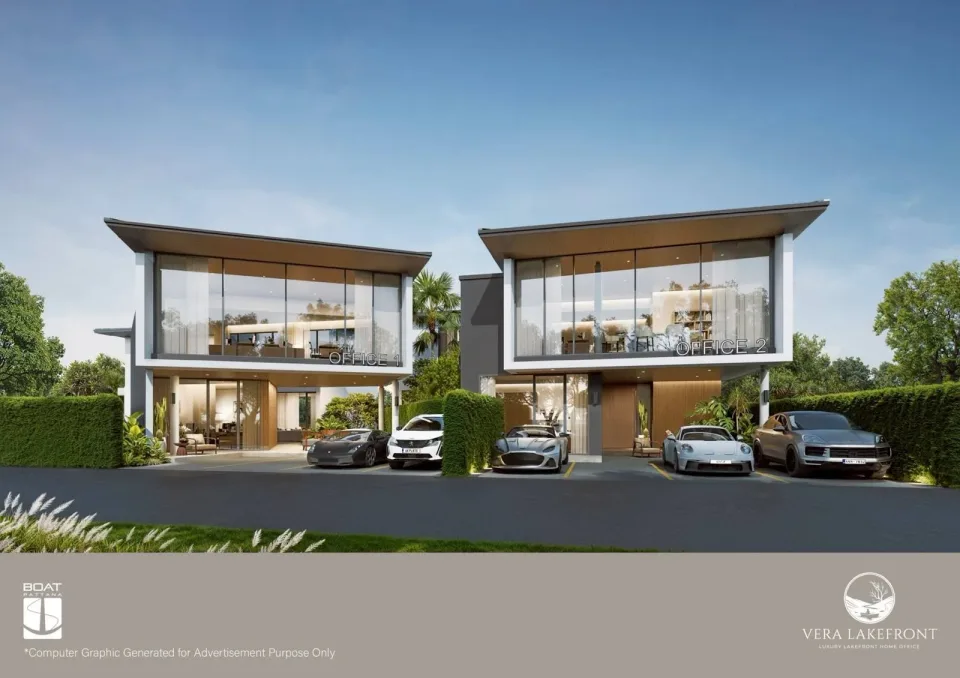 3-Bedroom Villa with Private Garden at Vera Lakefront, Samkong