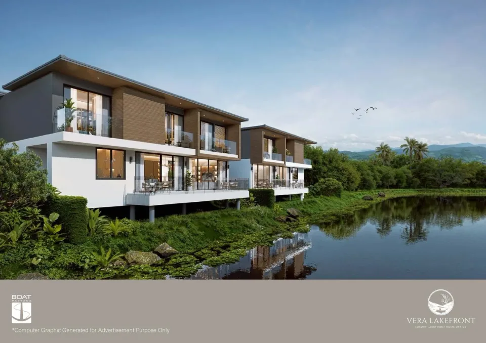 3-Bedroom Villa with Private Garden at Vera Lakefront, Samkong