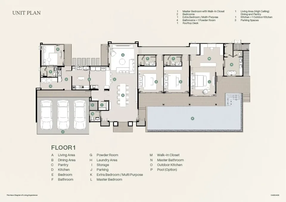 4-Bedroom Villa with Private Garden at CASCADE by Patta, Pattaya