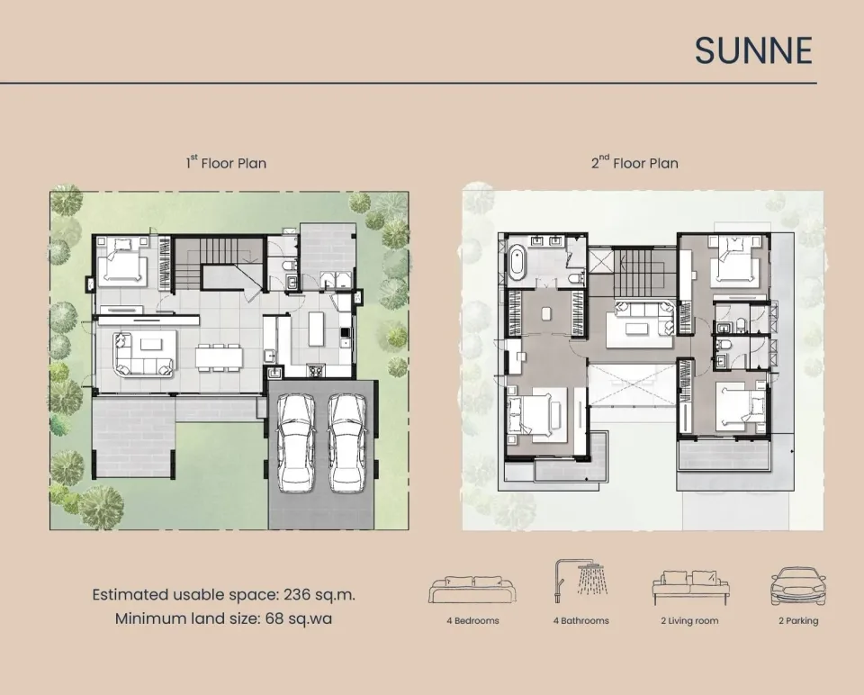 4-Bedroom Villa with Private Garden at HORIZON by Patta, Pattaya