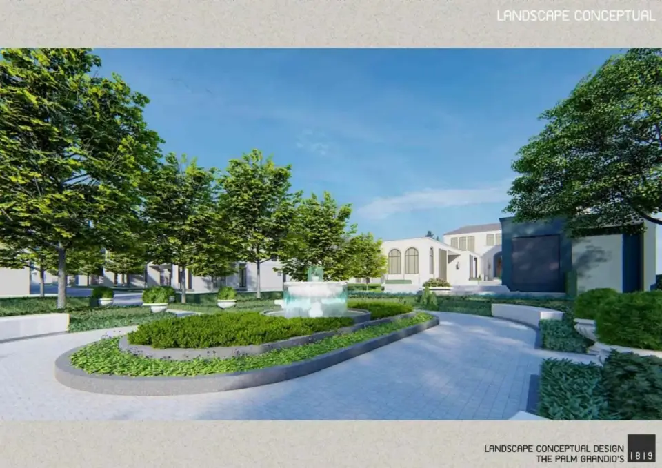 Вилла с 3 спальнями и собственным садом в The Palm Grandio's, Паттайя