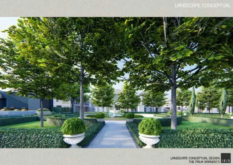 Вилла с 4 спальнями и собственным садом в The Palm Grandio's, Паттайя