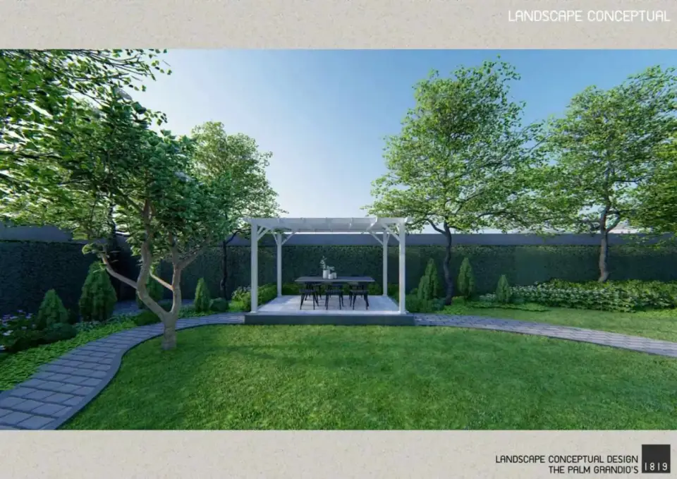 Вилла с 4 спальнями и собственным садом в The Palm Grandio's, Паттайя