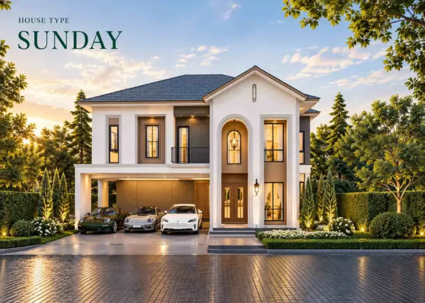 Вилла с 4 спальнями и собственным садом в The Palm Grandio's, Паттайя