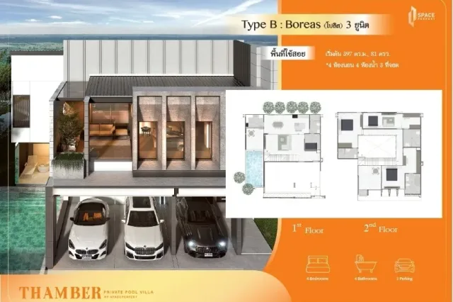 5-Bedroom Villa with Private Pool at Thamber Private Pool Villa, Pattaya