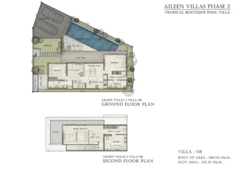 3-Bedroom Villa with Private Pool at Aileen Villas Phase 2 The Tropico, Phuket