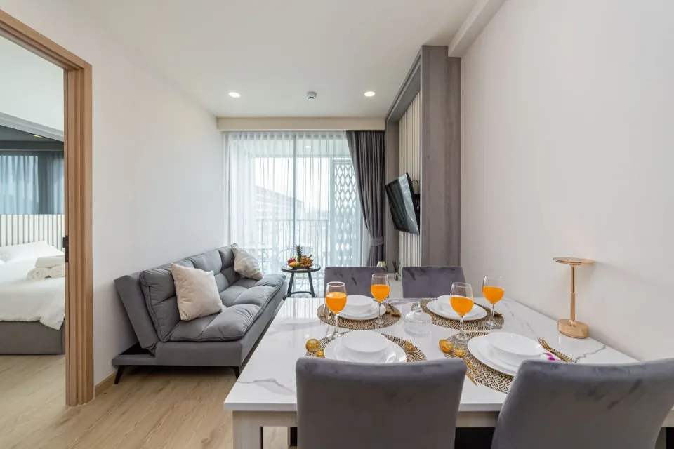 Квартира с 1 спальней и видом на горы в The Ozone Condominium, Банг Тао