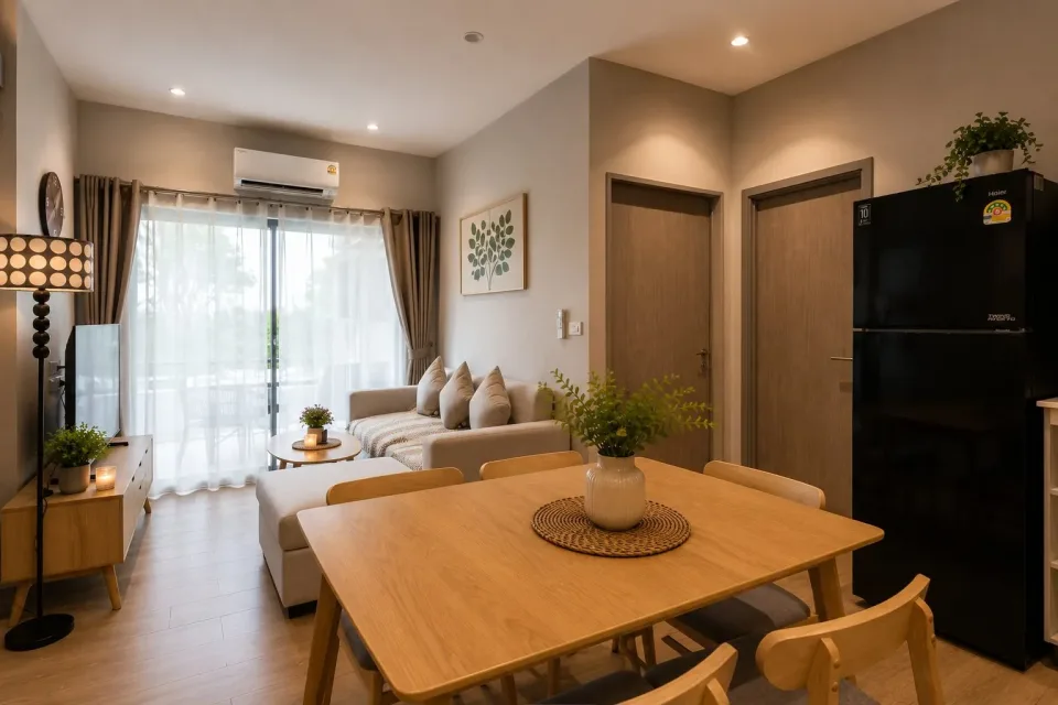 2-Bedroom Condo with Terrace at The Title Serenity Naiyang, Nai Yang