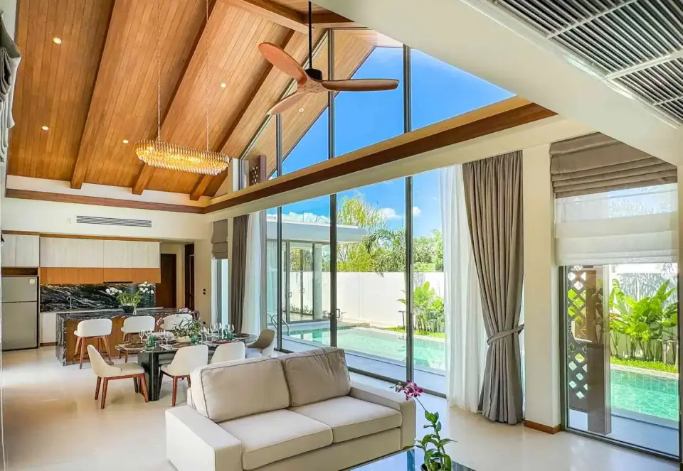 Вилла с 3 спальнями и частным бассейном в The Ozone Villas, Банг Тао