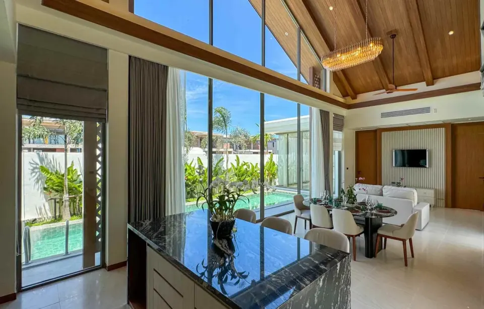 Вилла с 3 спальнями и частным бассейном в The Ozone Villas, Банг Тао