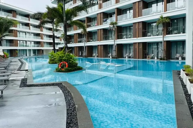 Квартира с 2 спальнями и прямым выходом к бассейну в Sunshine Beach Resort & Residences, Пхукет