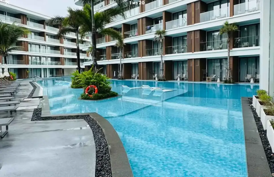 Квартира с 2 спальнями и прямым выходом к бассейну в Sunshine Beach Resort & Residences, Пхукет