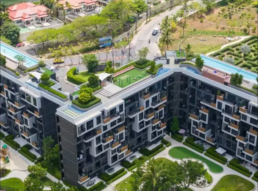 Квартира с 2 спальнями и террасой в Skypark Aurora Laguna Phuket — Скай Парк Аврора