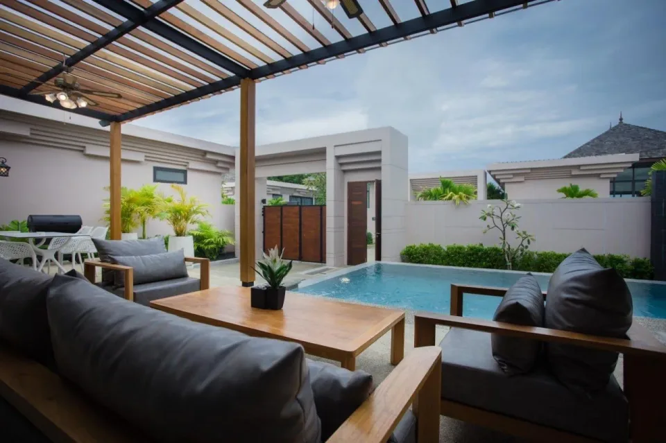 Вилла с 4 спальнями и частным бассейном в Gold Chariot Phuket, Банг Тао