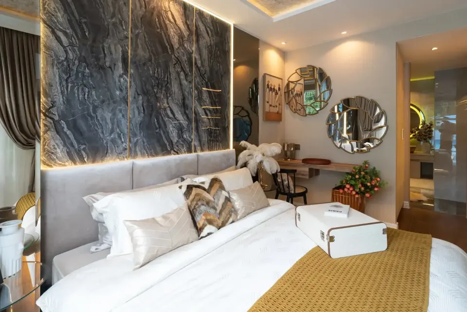 Квартира с 2 спальнями и видом на город в The Riviera Santa Monica, Джомтьен