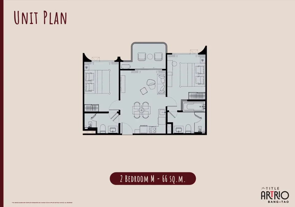 2-Bedroom Condo at The Title Artrio Bang-Tao, Phuket