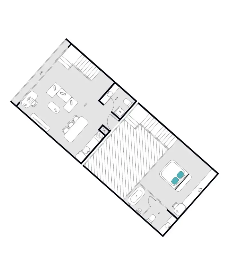 Квартира с 1 спальней и открытым видом в Essence Residence, Раваи