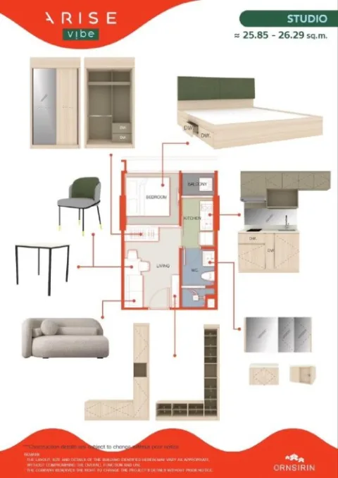 Arise Vibe — modern condominium in Thalang