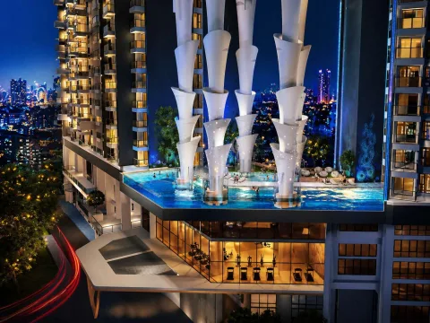 Copacabana Coral Reef — квартира в Джомтьене от ฿3,8 млн — бассейн и общественная инфраструктура