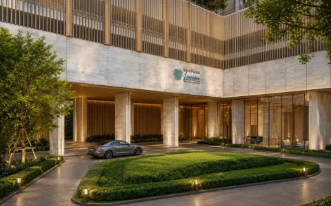 SKYPARK Lucean Jomtien Pattaya — landscaped area and leisure space