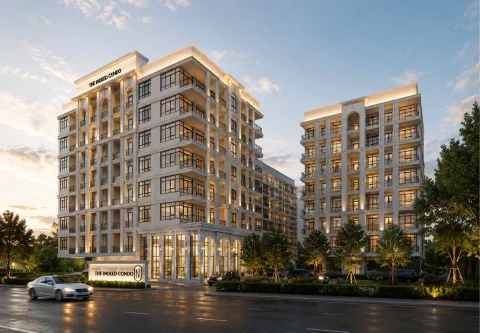 The Indeed Condo Pattaya — новое кондо в Джомтьене рядом с пляжем — архитектура и фасад комплекса
