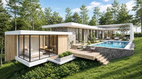 Glory Green Hills Villas — виллы с бассейном в Си Сунтон, Пхукет