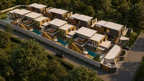 9D Cozy Villas Phuket — виллы в Тхеп Красатти от ฿14,9 млн — архитектура и фасад комплекса