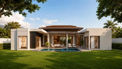 Evergreen Villas Phuket — виллы в Пру Джампа от ฿14,9 млн — архитектура и фасад комплекса