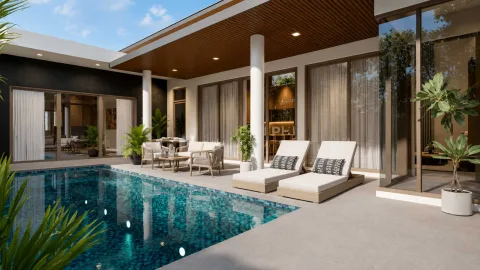 Evergreen Villas Phuket — виллы в Пру Джампа от ฿14,9 млн — бассейн и общественная инфраструктура
