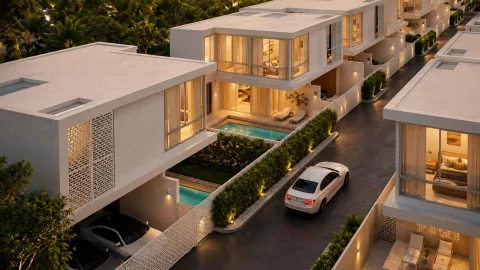 Elite Hillside Villas Phuket — виллы в Чалонге от ฿12,95 млн — бассейн и общественная инфраструктура