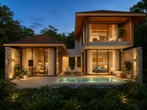 Kahli Hillside Villas Cherngtalay — Villas from ฿16.8M — landscaped area and leisure space