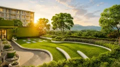 The Title Olive Phuket — квартиры в Nai Yang от ฿3,7 млн — территория и зона отдыха