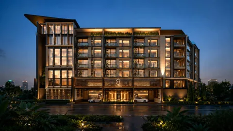 8 Atelier Residence — квартиры в Cherng Talay от ฿5,6 млн — архитектура и фасад комплекса