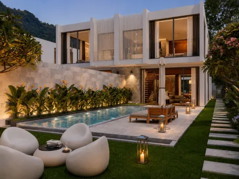 Tropical Heights Villas Patong — виллы с бассейном от ฿19.95 млн — архитектура и фасад комплекса