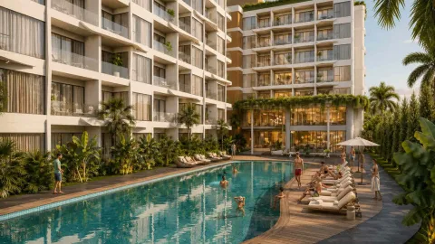 Wallaya Residence Nai Harn — квартиры от ฿3.94 млн — архитектура и фасад комплекса