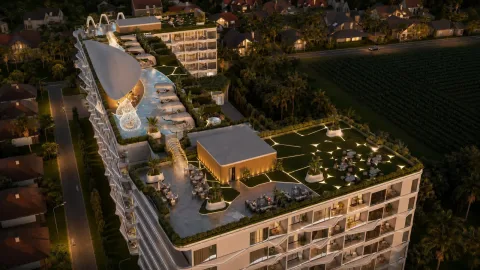 Wallaya Residence Nai Harn — квартиры от ฿3.94 млн — территория и зона отдыха