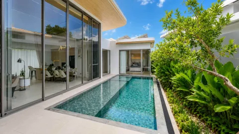 Mali Villas Phuket from ฿22.87M — Pool Villas near Layan Beach — landscaped area and leisure space