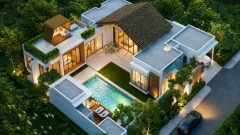 Luna Vista Phuket from ฿29.87M — Pool Villas near Nai Yang — architecture and facade