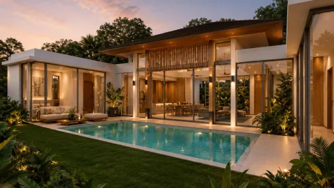 Monstera Nature Phuket from ฿12.47M — Pool Villas in Thep Krasatti — landscaped area and leisure space