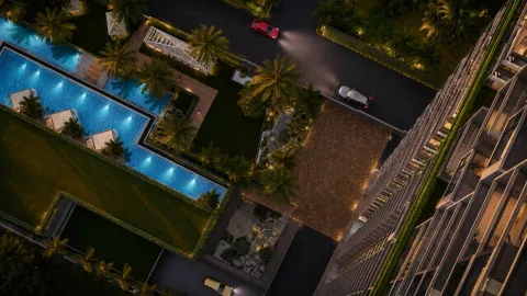 The Riviera Palm Beach Wongamat — beachfront condo from ฿6.93M — interior living space