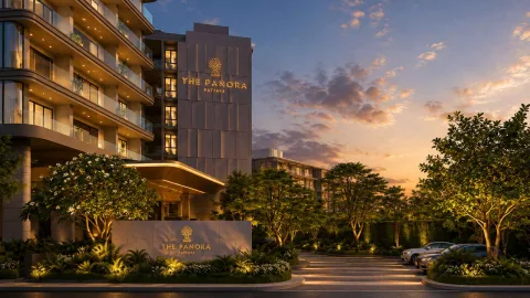 The Panora Estuaria — beachfront condos in Na Jomtien — architecture and facade